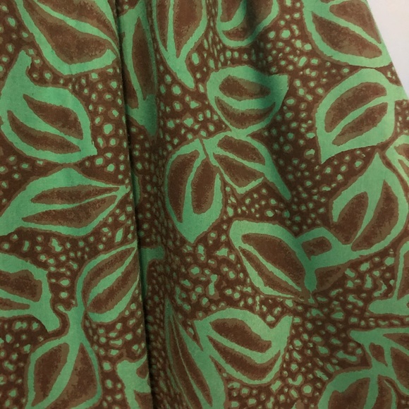 J. B. Too Vintage Green Patterned Dress - Picture 7 of 8